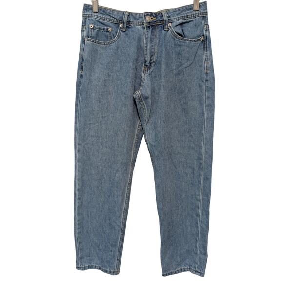 Youngla 609 Jeans Men Size 30Rx29* Baggy Laid Back Straight Leg Light Blue Wash - Picture 1 of 10
